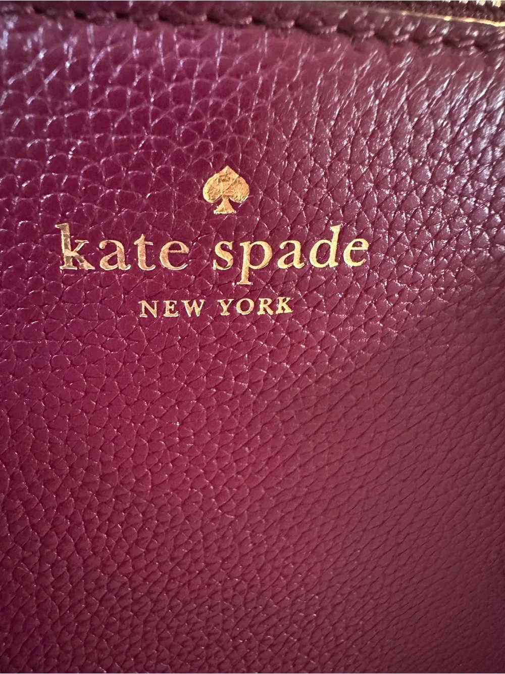 kate spade Burgundy Leather Satchel